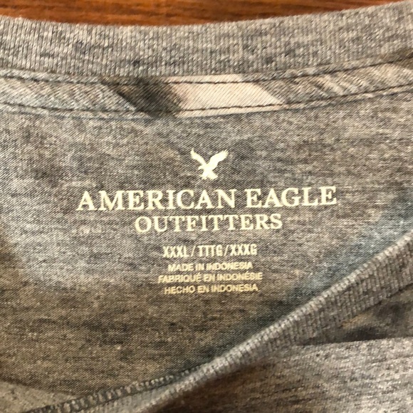 Gray and black American eagle tee - Picture 4 of 5